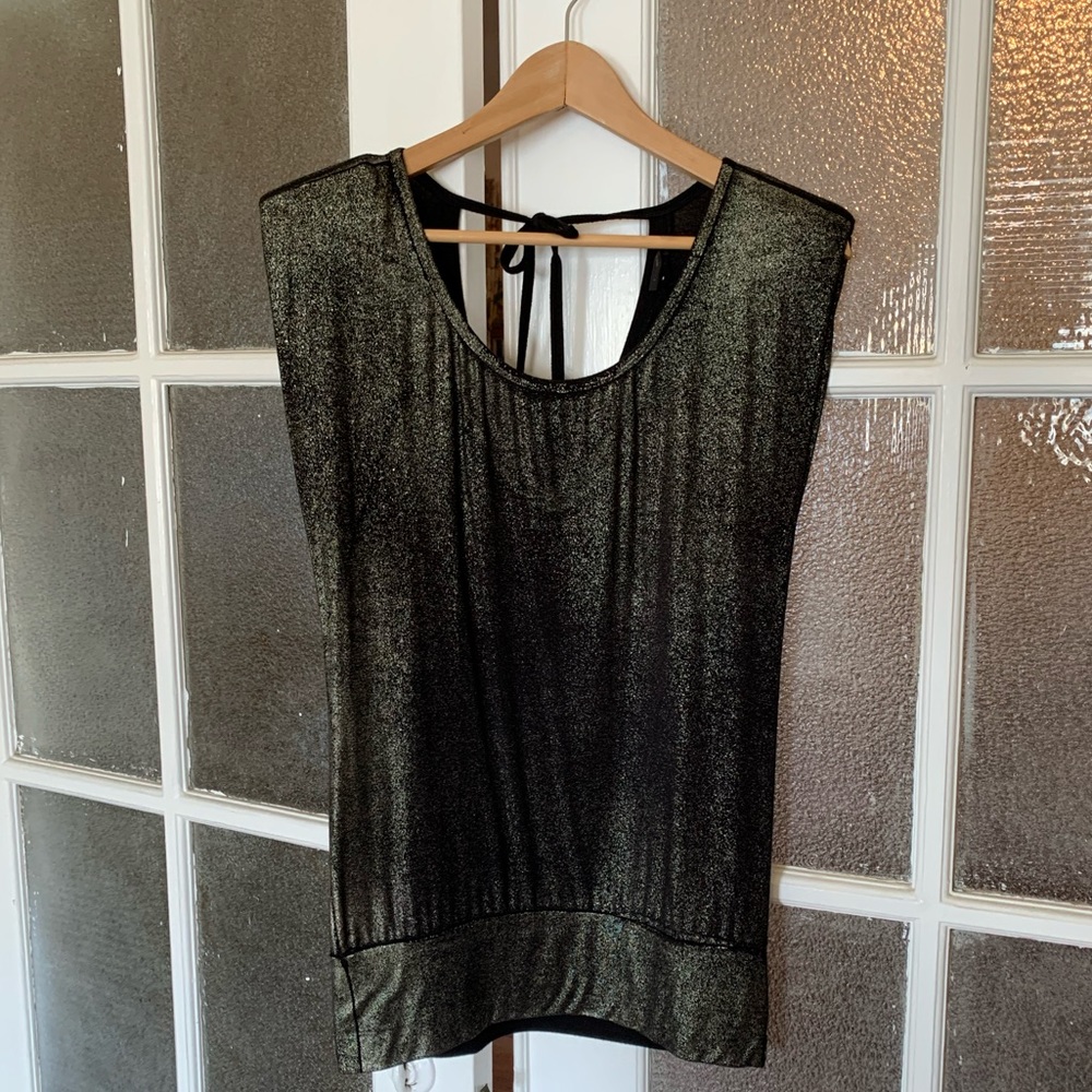 Sparkly gold blouse
